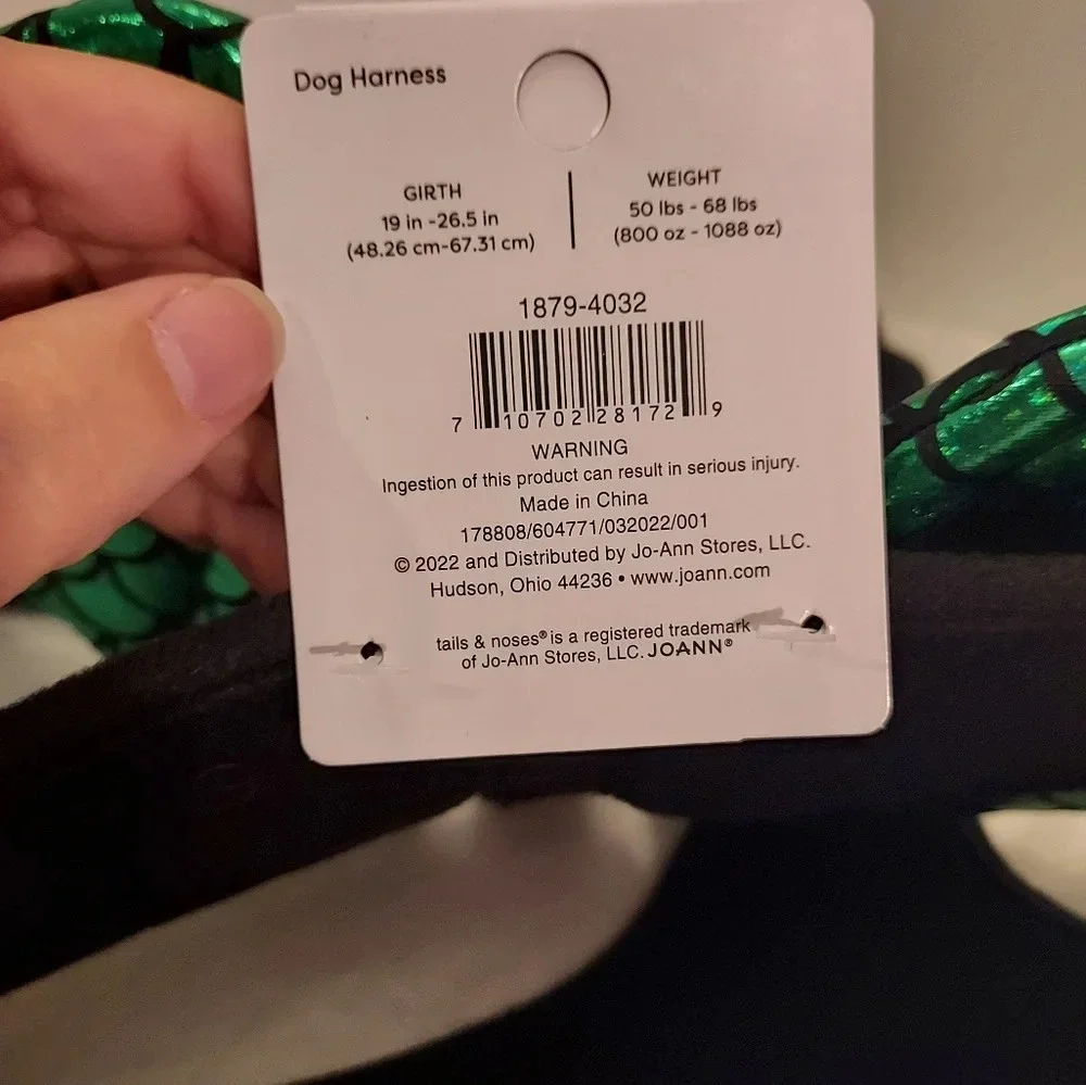 NWT Tails & Noses Dragon Wings Dog Harness in Size XL